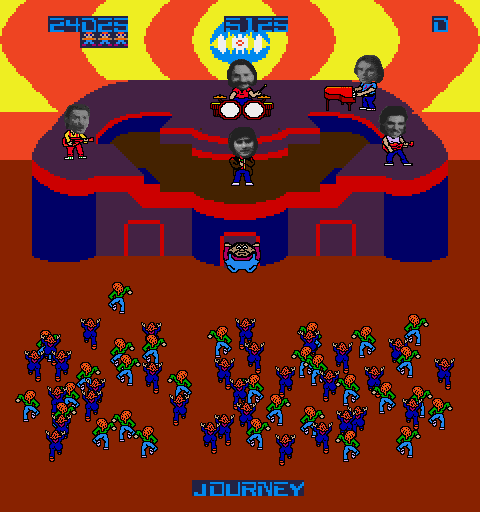 Journey Arcade Screenshot: Instruments acquired, now it's concert time!