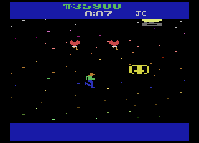 Journey Escape Atari 2600 Screenshot: It's the Scarab escape vehicle!