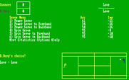 Break Point Pro Tennis for IBM PC/Compatibles - Game start.