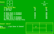 Break Point Pro Tennis for IBM PC/Compatibles - Select an option to return the serve...