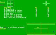 Break Point Pro Tennis for IBM PC/Compatibles - A spin serve...