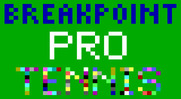 Break Point Pro Tennis for IBM PC/Compatibles - Title screen.