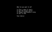 Break Point Pro Tennis for IBM PC/Compatibles - Main menu.