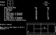 Break Point Pro Tennis for IBM PC/Compatibles - Here's the serve return menu.