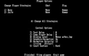 Break Point Pro Tennis for IBM PC/Compatibles - Control options.