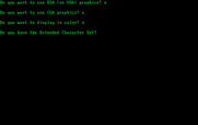 Break Point Pro Tennis for IBM PC/Compatibles - Choosing a display mode.