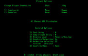 Break Point Pro Tennis for IBM PC/Compatibles - Game options.