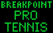 Break Point Pro Tennis for IBM PC/Compatibles - Title screen.