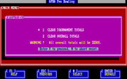 APBA Pro Bowling for IBM PC/Compatibles - You can clear previous scores...
