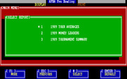 APBA Pro Bowling for IBM PC/Compatibles - Select a report...