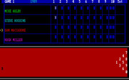 APBA Pro Bowling for IBM PC/Compatibles - Next player is up; the lane changes colors for each player.