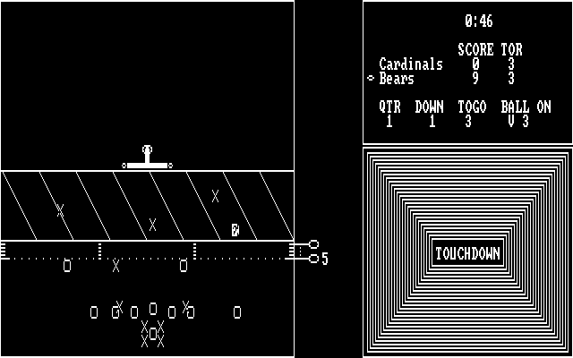 MSFL Pro League Football IBM PC/Compatibles Screenshot: Touchdown!