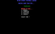 MSFL Pro League Football for IBM PC/Compatibles - Setup a game plan...