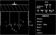 MSFL Pro League Football for IBM PC/Compatibles - Nearing the end zone...