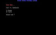 MSFL Pro League Football for IBM PC/Compatibles - The coin toss...