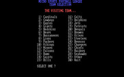 MSFL Pro League Football for IBM PC/Compatibles - Selecting teams...