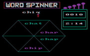 Word Spinner for IBM PC/Compatibles - Move the arrow left or right to select which letter to change.