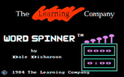 Word Spinner for IBM PC/Compatibles - Title screen.