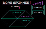 Word Spinner for IBM PC/Compatibles - You can increase the difficulty by having words with more letters.