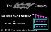 Word Spinner for IBM PC/Compatibles - Title screen.