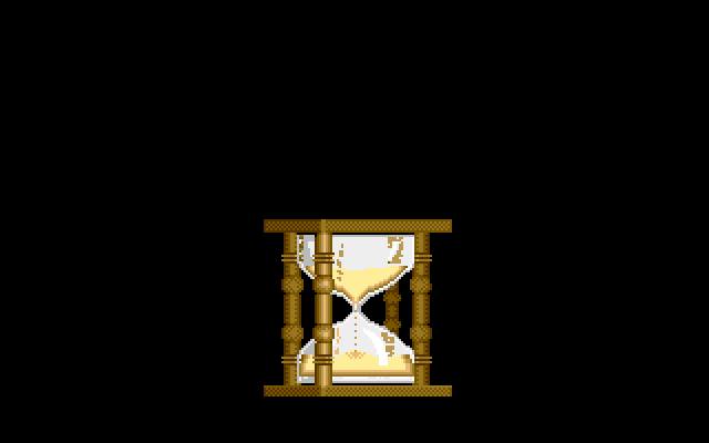 Chrono Quest Amiga Screenshot: Loading screen... (French version).