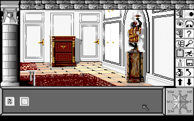 Chrono Quest Amiga Screenshot: Exploring this castle...