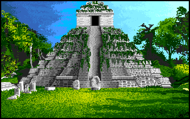 Chrono Quest Amiga Screenshot: Arrived in yet another time...