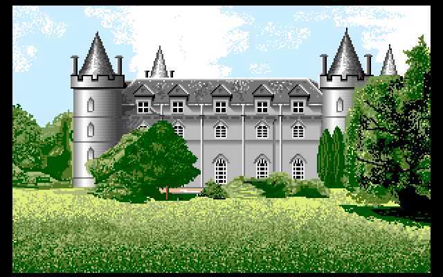 Chrono Quest Amiga Screenshot: The game starts in this castle...