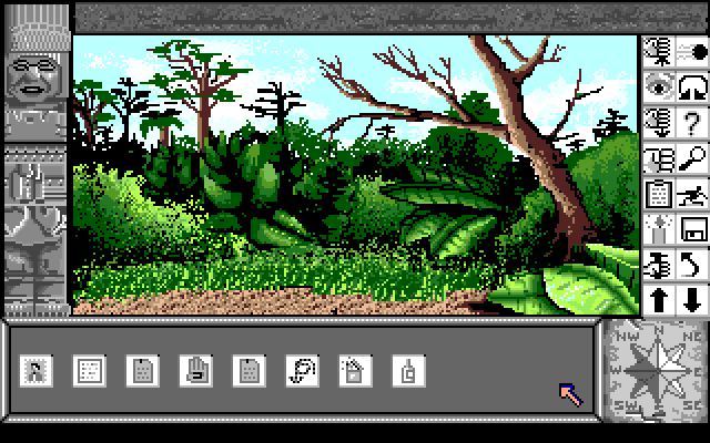 Chrono Quest Amiga Screenshot: Lost in the jungle...