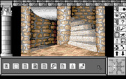 Chrono Quest for Amiga - Climbing up the stairs...