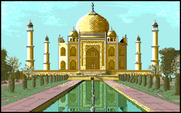 Chrono Quest for Amiga - Travelling to an exotic location...