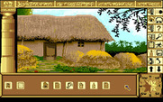 Chrono Quest for Amiga - An interesting looking dwelling, I wonder if anyone is home...