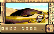 Chrono Quest for Amiga - Starting this segment of the game in a desert.