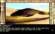 Chrono Quest for Amiga - Oops, I'm dead! Game over.