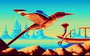 Chrono Quest for Amiga - Introduction graphics (English/German version).