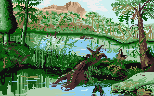 Chrono Quest Atari ST Screenshot: Looks like I'm travelling into the past!