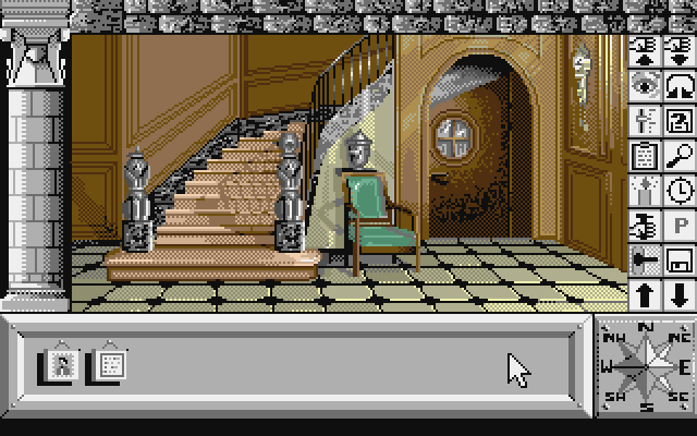 Chrono Quest Atari ST Screenshot: The starting location.