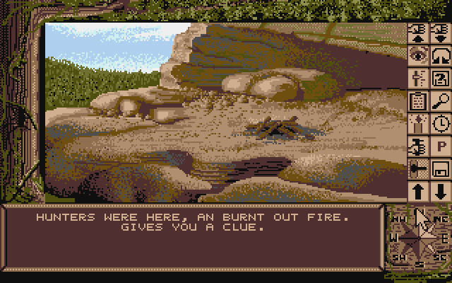 Chrono Quest Atari ST Screenshot: Hmm, is this a clue...?