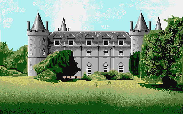 Chrono Quest Atari ST Screenshot: The game starts in this castle...