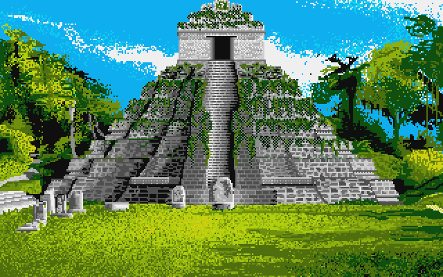 Chrono Quest Atari ST Screenshot: Another pyramid...