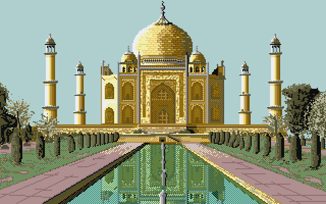 Chrono Quest Atari ST Screenshot: A majestic looking palace!