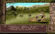 Chrono Quest for Atari ST - Arrived at a marshy landscape...