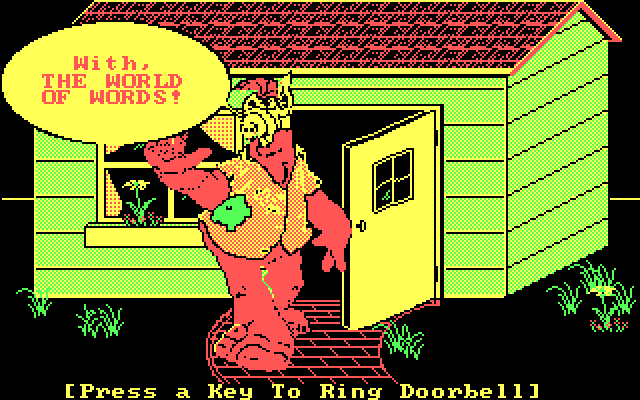 ALF's World of Words IBM PC/Compatibles Screenshot: Welcome to World of Words!