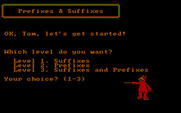 ALF's World of Words for IBM PC/Compatibles - What skill level do you want?