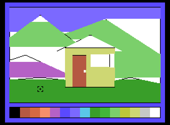 Learning with Leeper ColecoVision Screenshot: More color painted...
