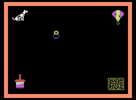 Learning with Leeper ColecoVision Screenshot: The main menu; guide Leeper to an activity!
