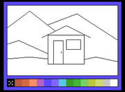 Learning with Leeper for ColecoVision - Start painting with just a stick figure drawing.