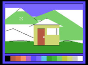 Learning with Leeper for ColecoVision - I started filling in some colors.