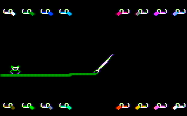 Learning with Leeper IBM PC/Compatibles Screenshot: Introduction to the drawing program.