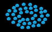 Learning with Leeper for IBM PC/Compatibles - Smiley faces appear for correct answers.